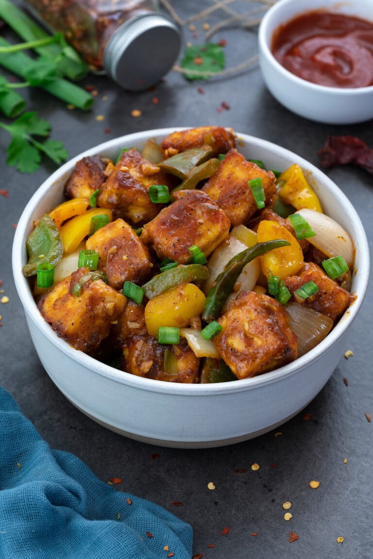 Chilli Paneer Recipe Dry And Gravy Yellow Chili S