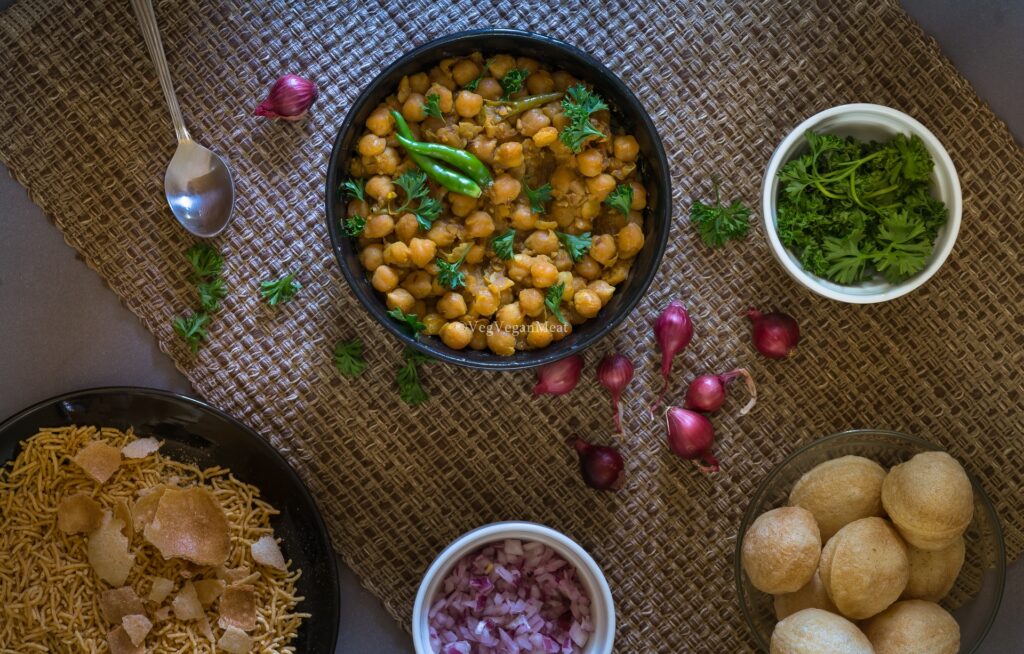 Final output of chickpea masala