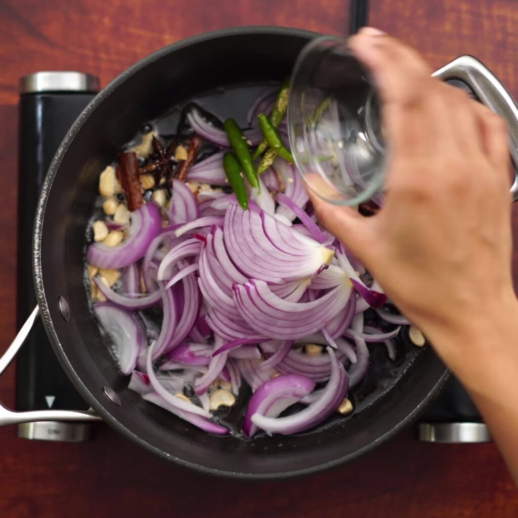 adding ingredients