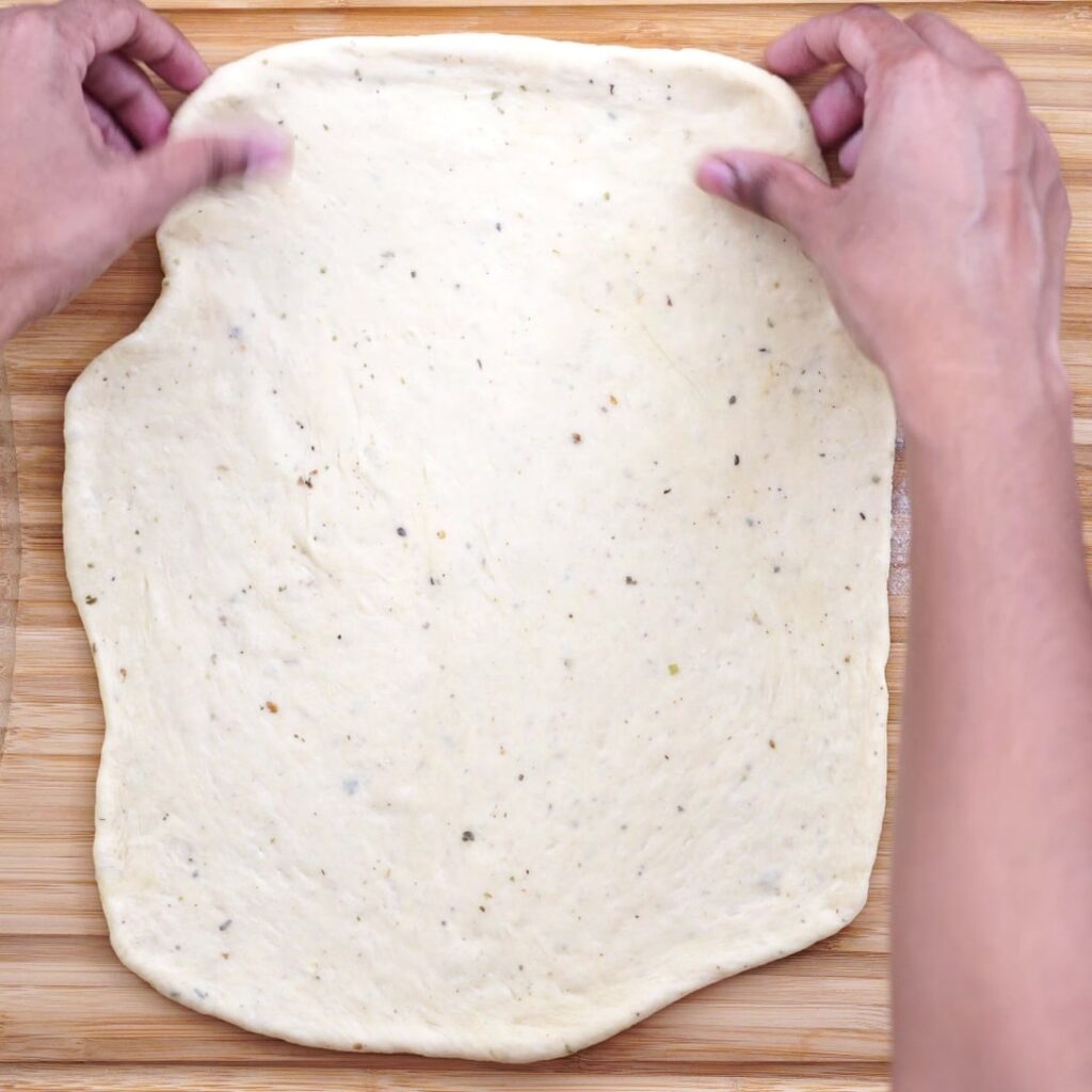 rectangular dough