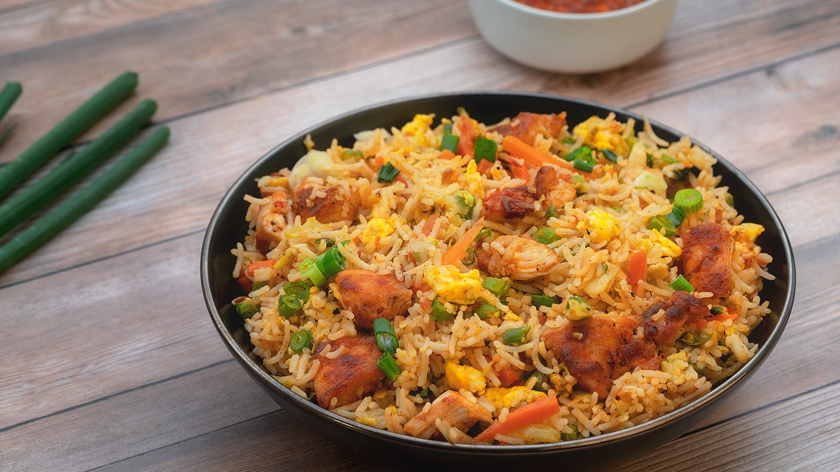 Chinese Schezwan Chicken Fried Rice