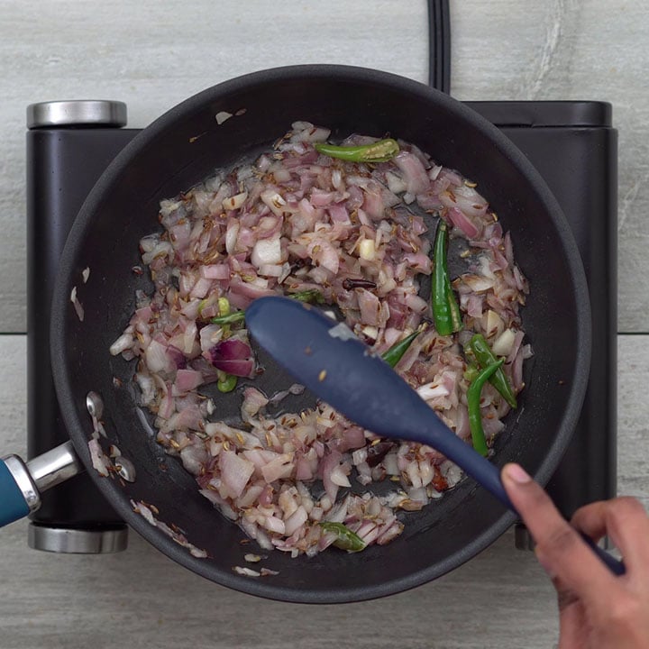 Sauteing onions to soft