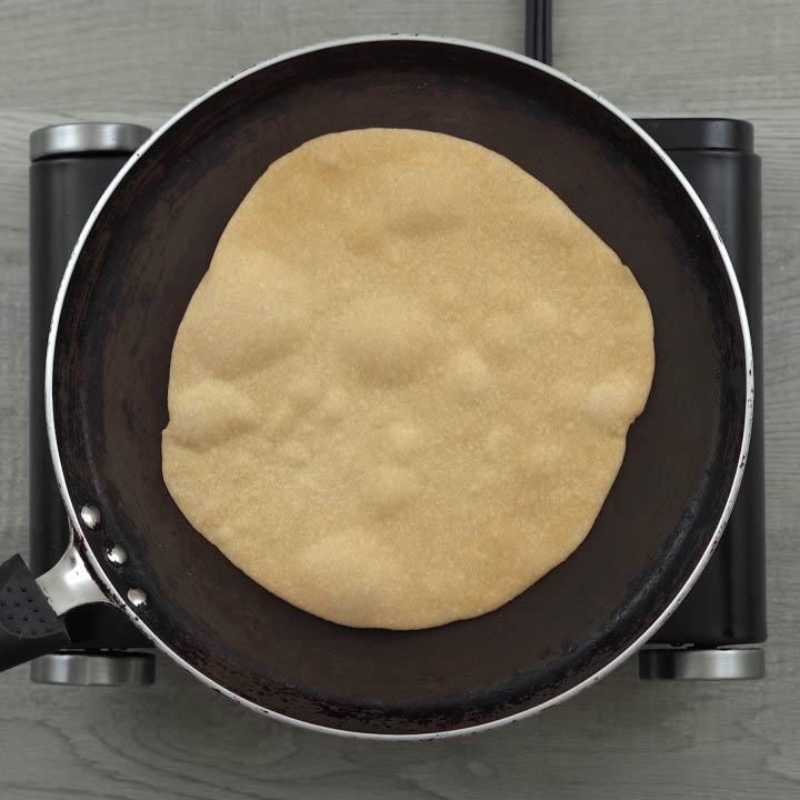 bubbles in roti