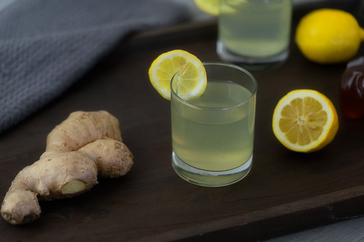 Ginger Lemon Tea with Honey.
