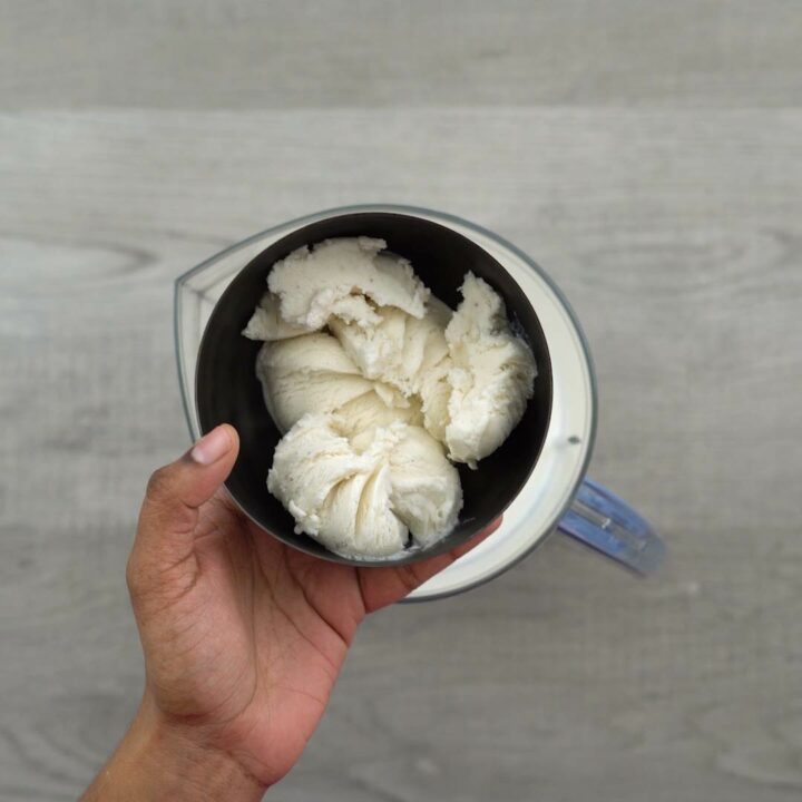 A cup of Vanilla Ice cream.