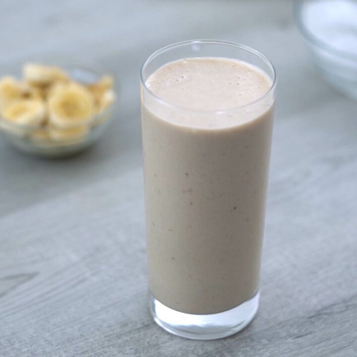 Banana Smoothie is served.