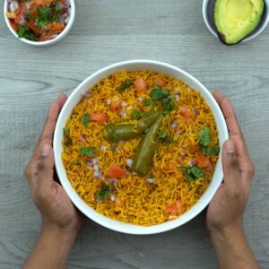 Serving Mexican/Spanish Rice