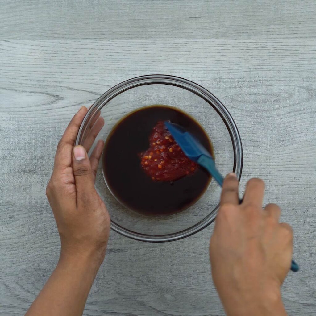 preparing Pad Thai Sauce