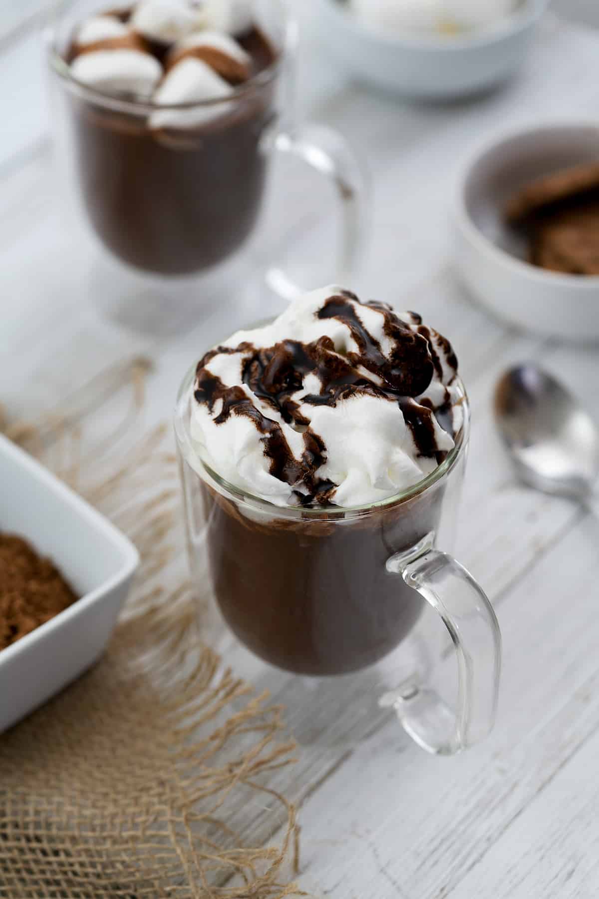 Homemade Hot Chocolate in a mug.