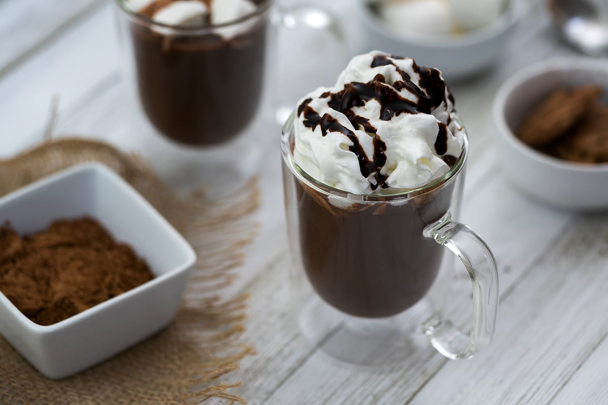 Homemade Hot Chocolate in a mug.