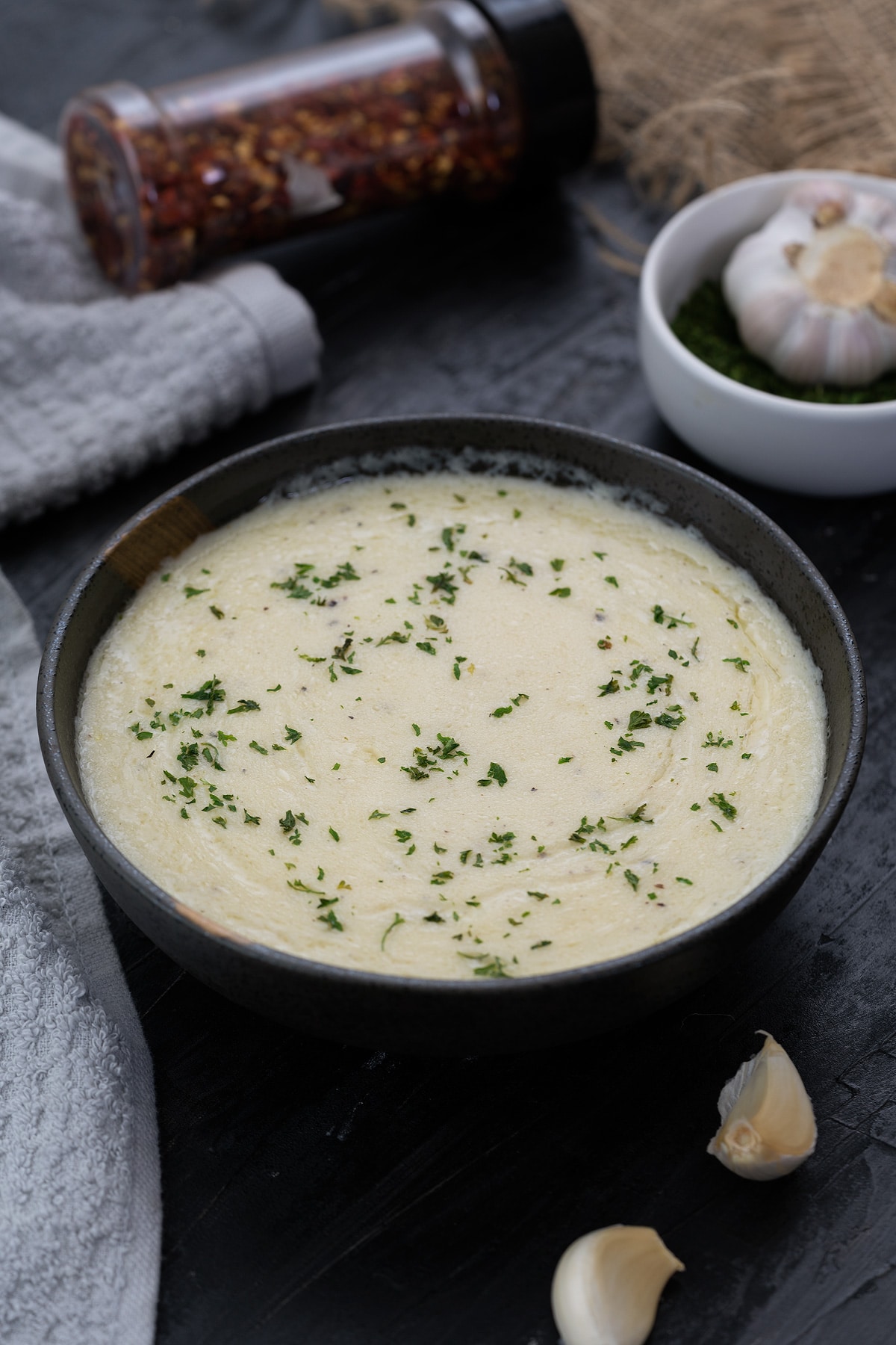 Homemade Garlic Parmesan Sauce