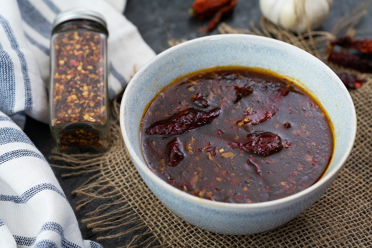 General Tso Sauce in a bowl