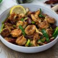 Szechuan Shrimp in a bowl