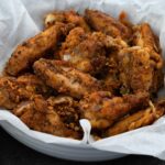 Garlic Parmesan Chicken Wings in a plate