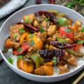 Kung Pao Chicken served in a bowl