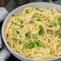 One-Pot Garlic Parmesan Pasta in a bowl