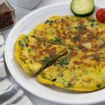 Spanish Omelette served in a plate