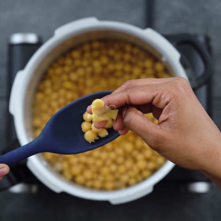 Nicely cooked chickpeas