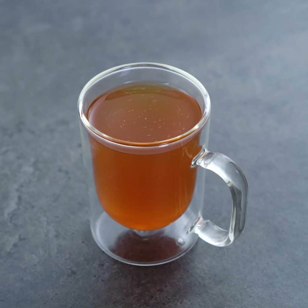 Honey Lemon Tea served in a serving cup.