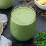 Kale Smoothie served in a glass.