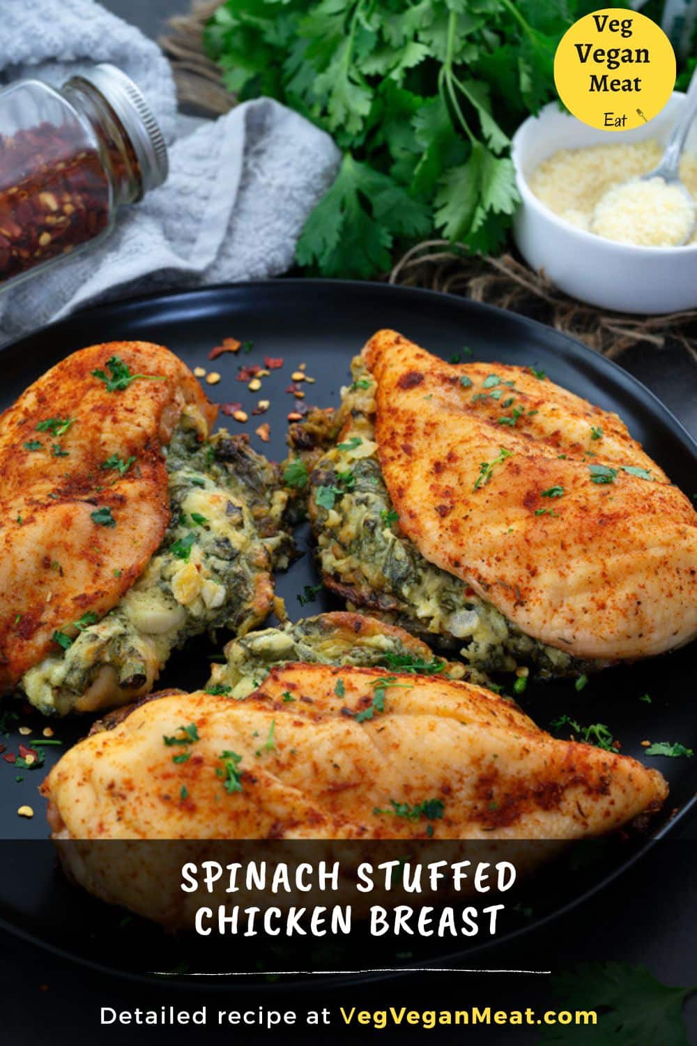 Cheesy Spinach Stuffed Chicken Breasts Recipe Yellow Chili S Cheesy Spinach Stuffed Chicken Breasts Recipe Yellow Chili S