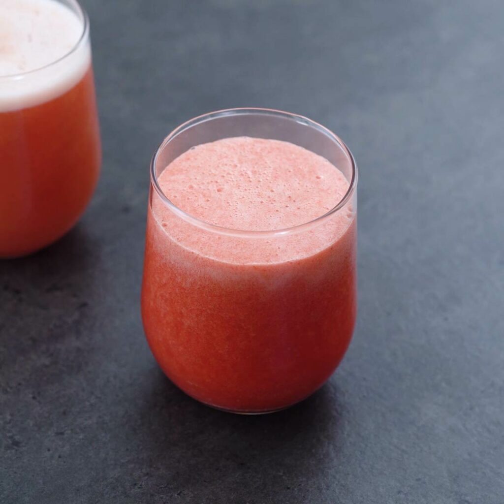 Agua Frescas served in a serving glass.