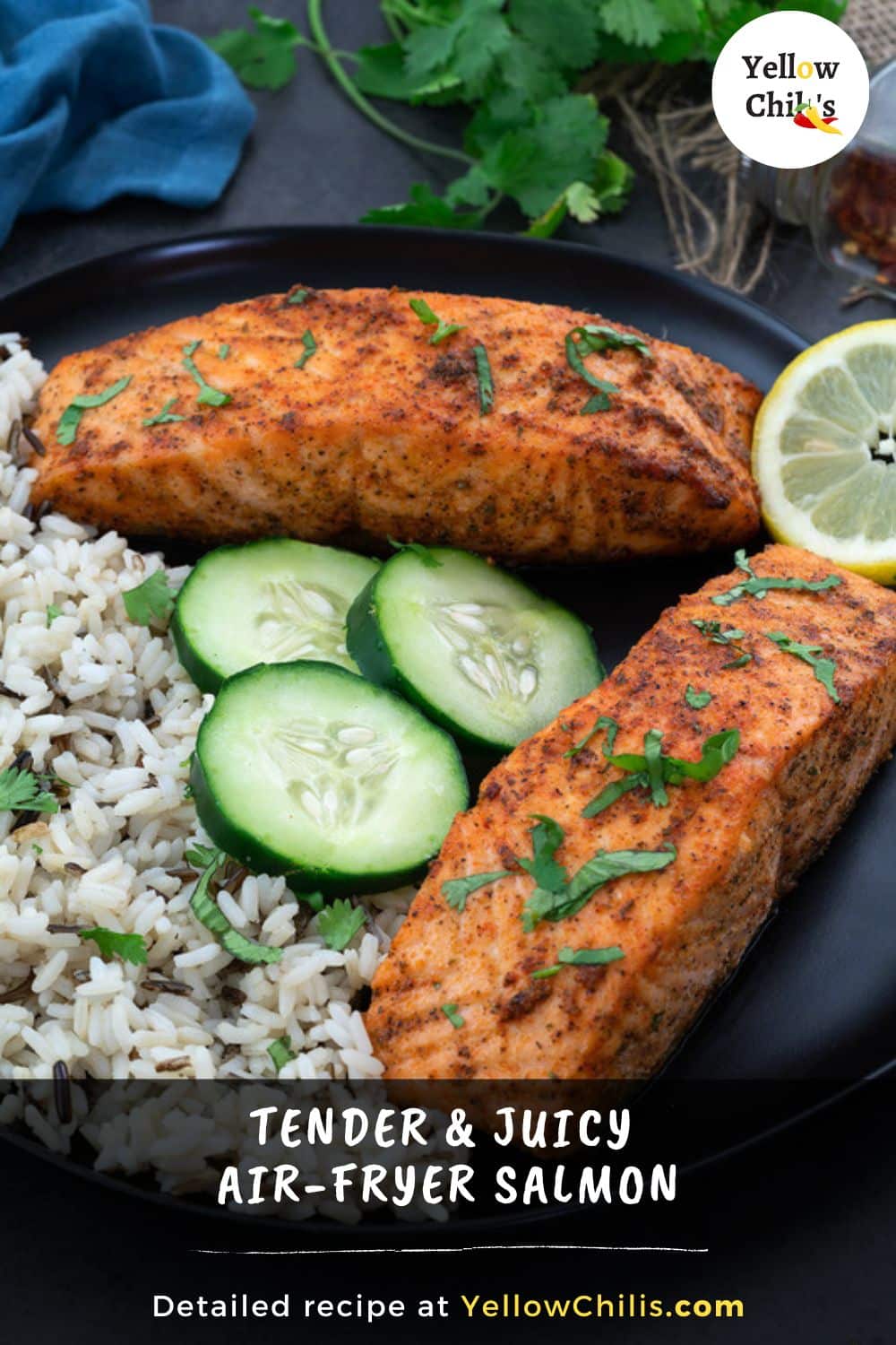 Air Fryer Salmon Recipe Yellow Chili's inside.pub