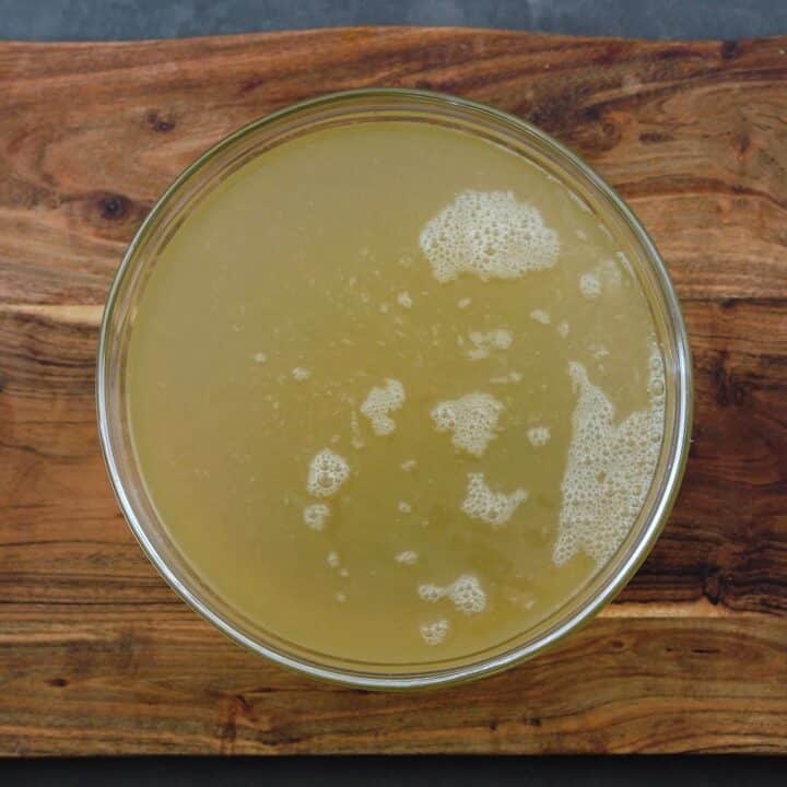 Lemonade in a large bowl.