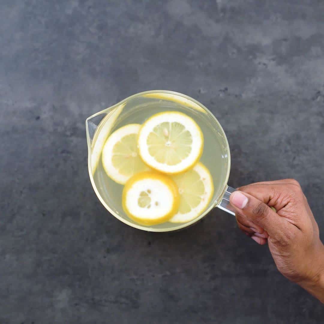 ginger lemon hot water
