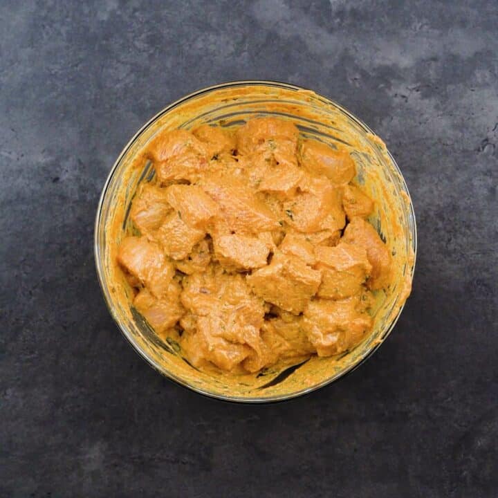 Marinated Chicken in a bowl.