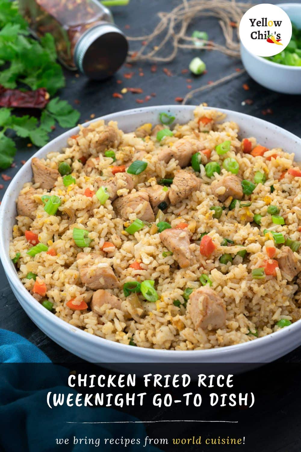 Chicken Fried Rice Recipe - Yellow Chili's