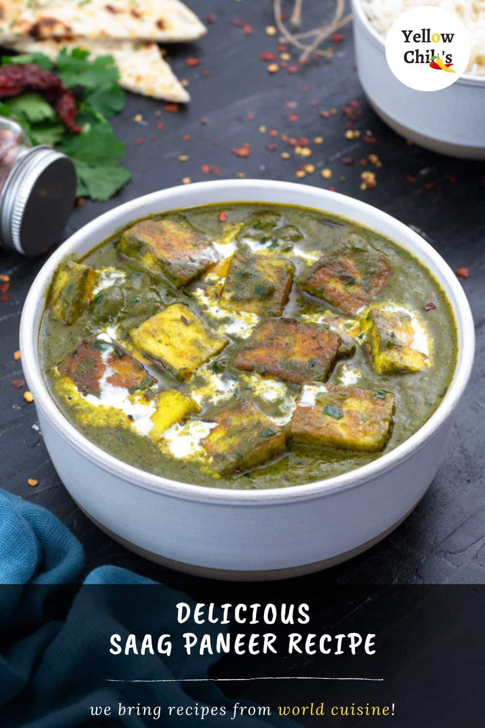 Saag Paneer Recipe - Yellow Chili's