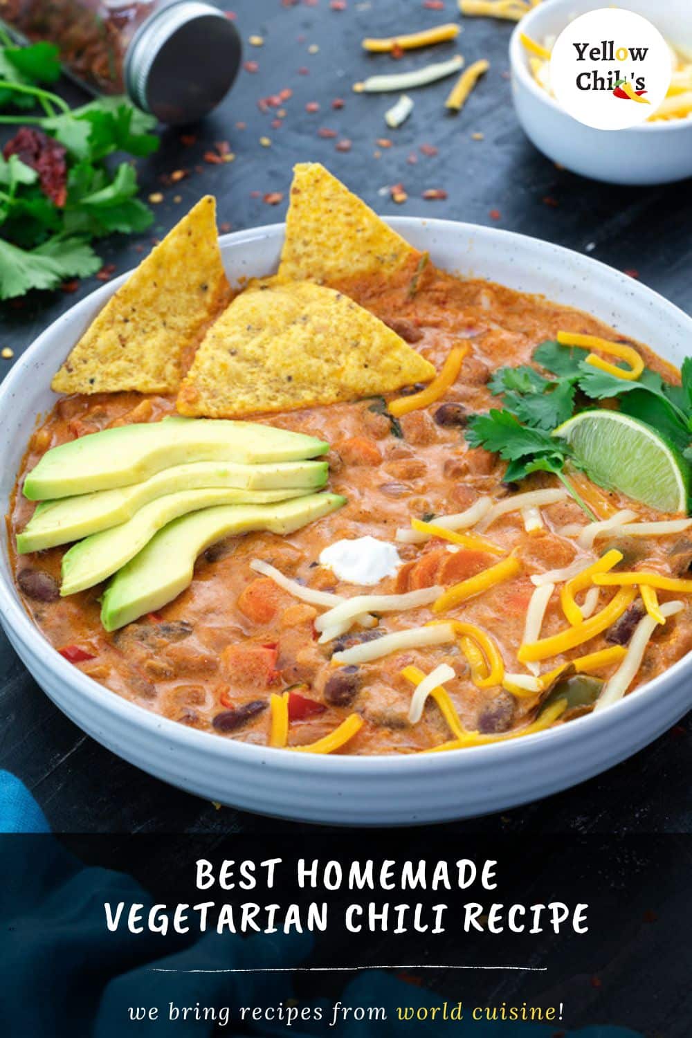 Best Homemade Vegetarian Chili Recipe Yellow Chili's