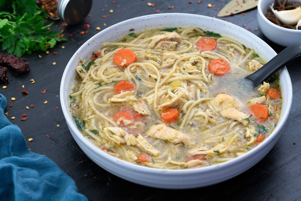 Homemade Chicken Noodle Soup Recipe - Yellow Chili's