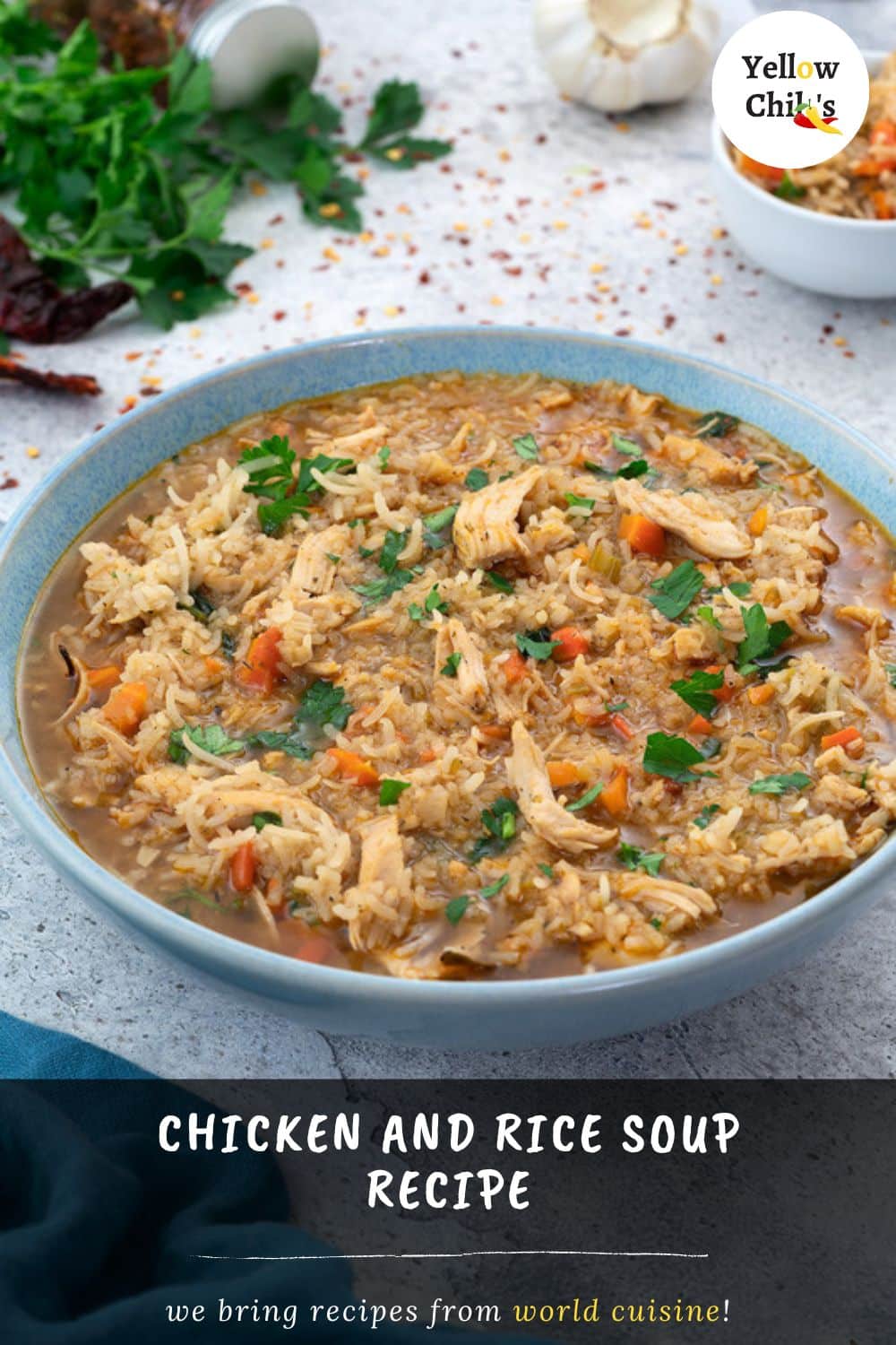 Chicken and Rice Soup Recipe - Yellow Chili's