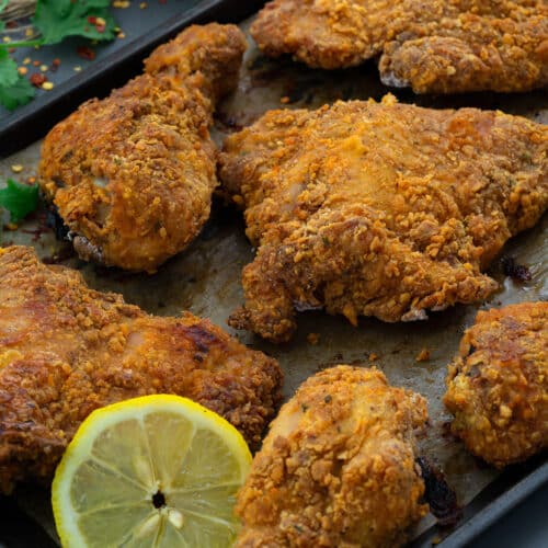 Oven Fried Chicken Recipe - Yellow Chili's