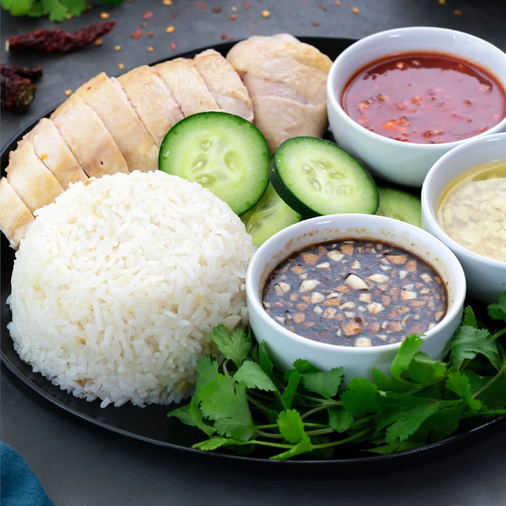 Hainanese Chicken Rice Recipe (Singapore Chicken Rice) - Yellow Chili's