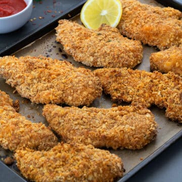 Oven Fried Chicken Tenders Recipe - Yellow Chili's