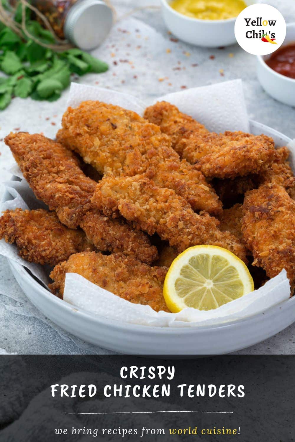 Fried Chicken Tenders Recipe - Yellow Chili's