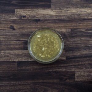 A bowl with Vinaigrette.