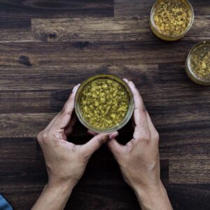 Serving Vinaigrette in a jar.